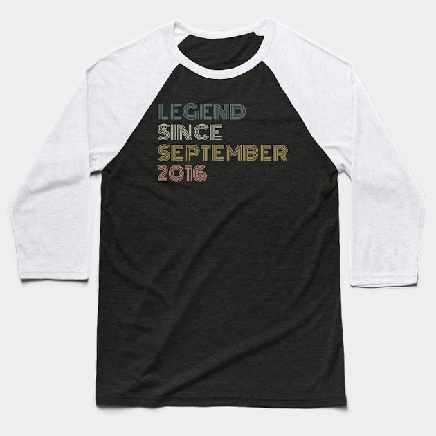 Legend Since September 2016 Baseball T-Shirt by HandrisKarwa